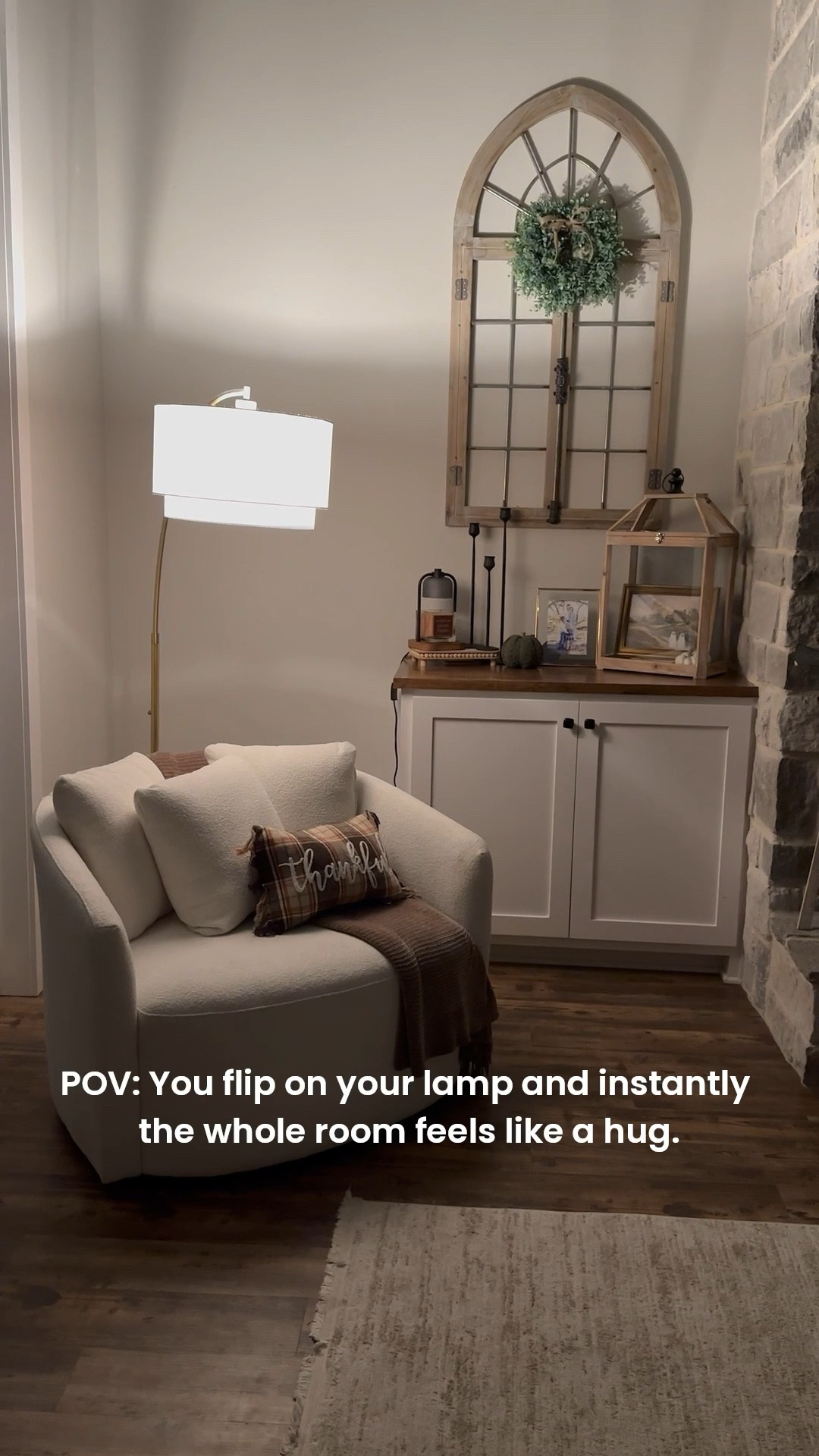 This lamp has made my living room feel extra cozy. 💡👏🏻🥰

Living Room | chair | Walmart home | lamp shade | Target home style 

#LTKHome #LTKFamily #LTKFindsUnder100