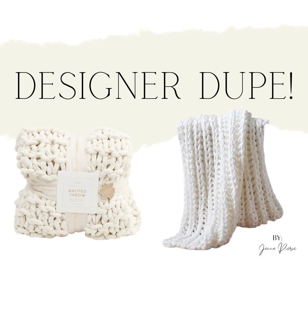 This gorgeous chunky knit throw adds so much warmth and texture to a room and looks super similar to the Pottery Barn one! 🚨 #designerdupe #dupe #throwblanket #chunkythrow #ltkhome #homedecor 

#LTKHome