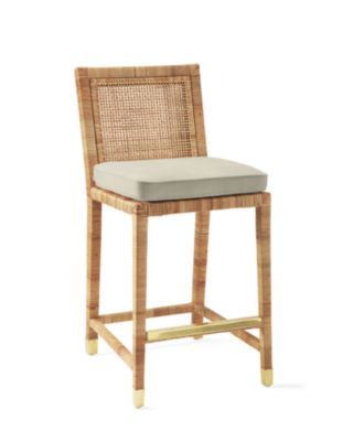 Balboa Rattan Counter Stool - Natural | Serena and Lily