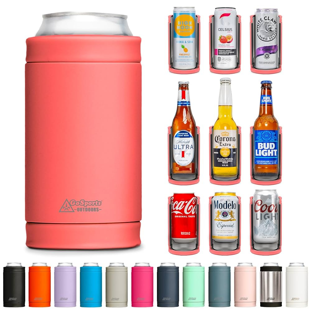 DUALIE 3 in 1 Insulated Can Cooler - 15+ Colors - Universal Size for 12 oz Cans, Slim Cans, and B... | Amazon (US)