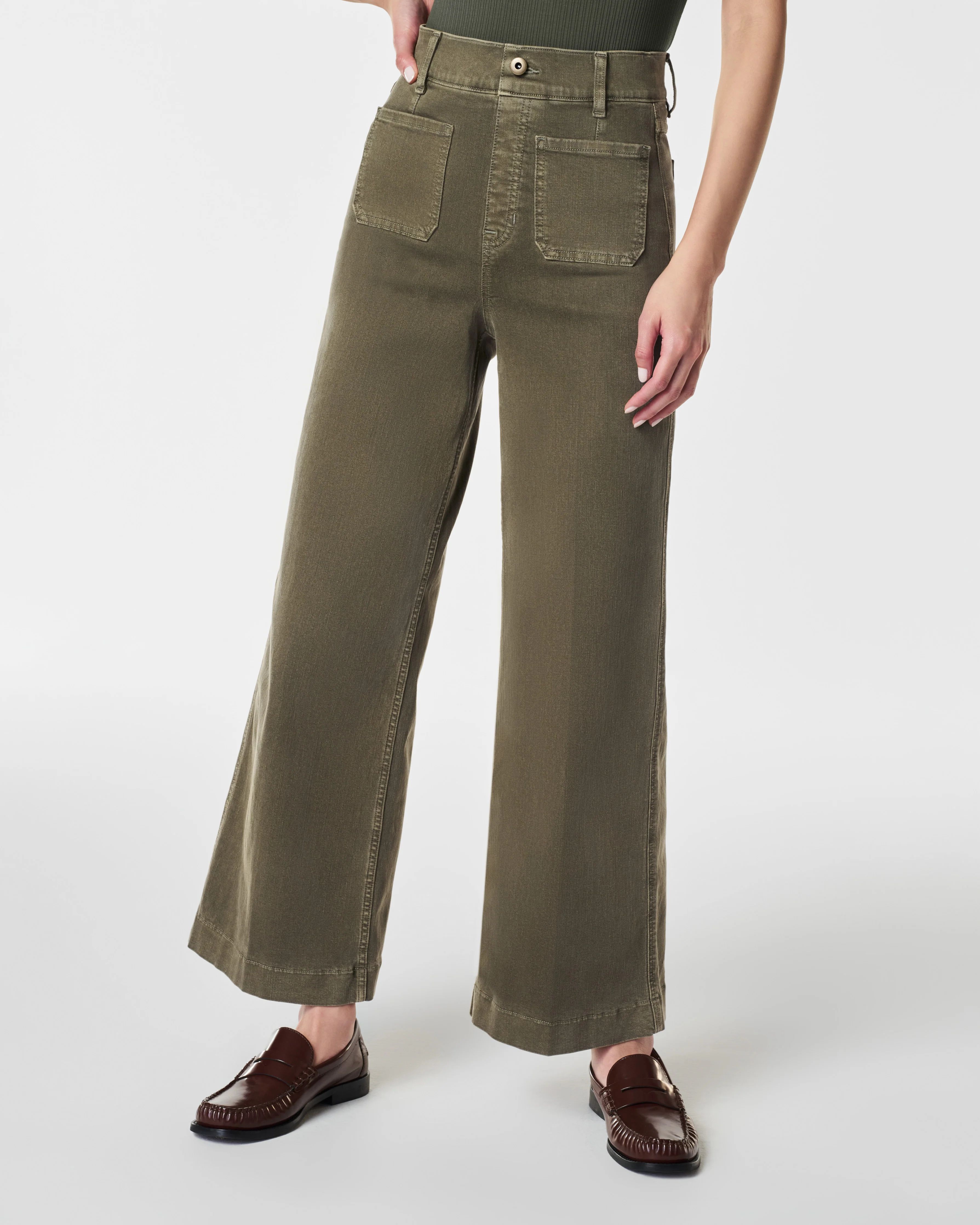 Cropped Wide-Leg Jeans | Spanx