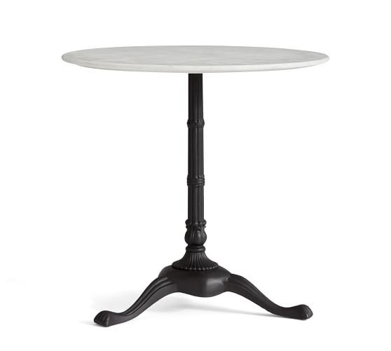 Rae Round Marble Pedestal Bistro Dining Table | Pottery Barn (US)