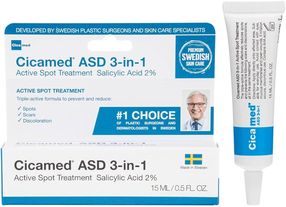 Acne Spot Fast Treatment, Cicamed Medical Science, 3-in-1 Cream | Amazon (US)