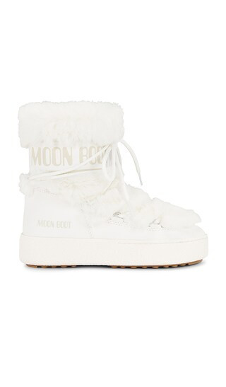 MOON BOOT Ltrack Faux Fur WP Boot in White. - size 41 | Revolve Clothing (Global)