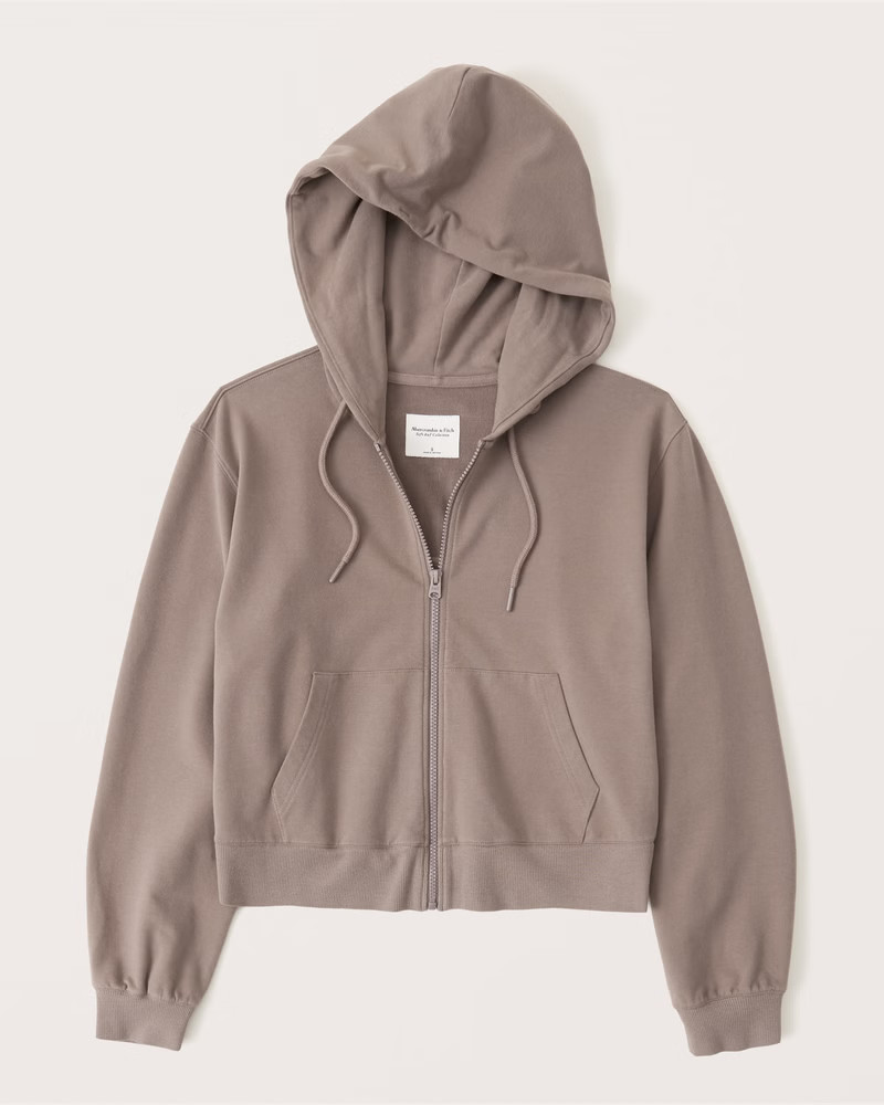 Luxe Terry Wedge Crew Sweatshirt | Abercrombie & Fitch (US)