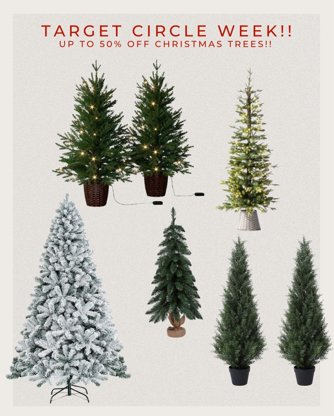 Up to 50% off Christmas trees at target!! Over one thousand options!!! Grabbing some stuff for our new house and I’m so excited!! 

#LTKSaleAlert #LTKHome #LTKSeasonal