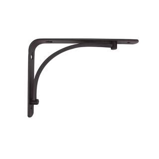 6 in. x 8 in. Black Classic Arch Decorative Shelf Bracket | The Home Depot