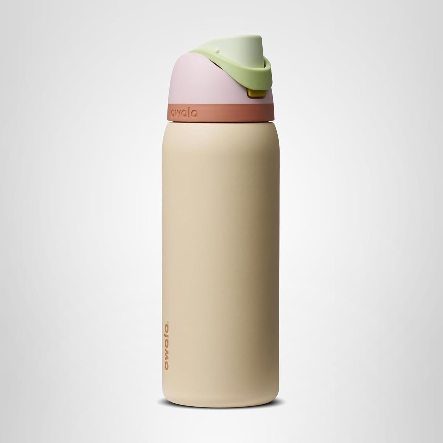 Owala FreeSip Stainless Steel Water Bottle 32 oz Pink/Tan (Desert Bloom) | Amazon (US)