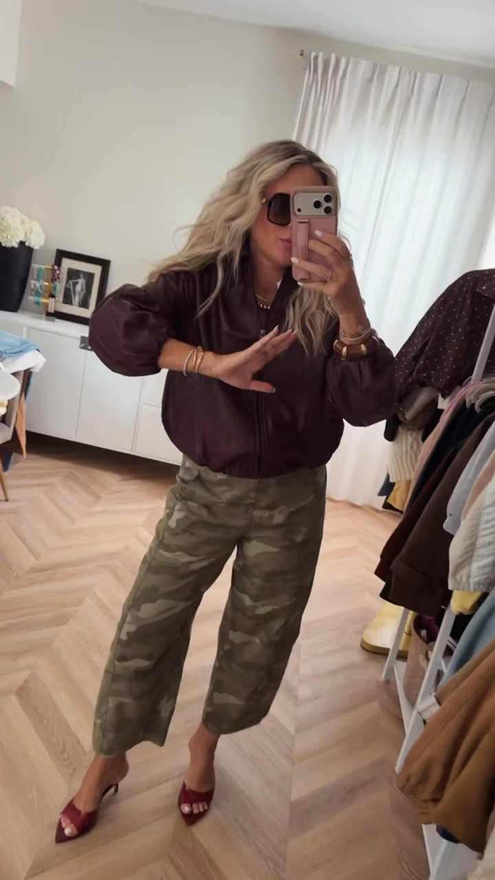 Restocked!!! The color of this bubble hem bomber jacket... 😍 Gorgeous! Such a good sale find. My Anthropologie pants are TTS, and my heels are on sale too!

Bubble hem bomber jacket. Nordstrom Anniversary Sale. NSALE. Anthropologie pants. Neutral outfit. Fall fashion. Women's fashion. Sale finds. Fall outfit ideas.

#LTKSeasonal #LTKSaleAlert #LTKootd