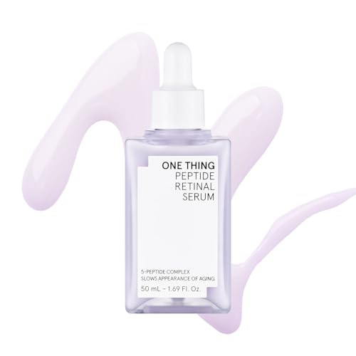 ONE THING Peptide Retinal Serum, Vitamin A, Faster Acting than Retinol, Retinaldehyde Anti Aging Face Serum, Smooths Wrinkles, Refines Pores and Improves Elasticity, Korean Skincare 1.69 Fl.Oz, 50ml | Amazon (US)