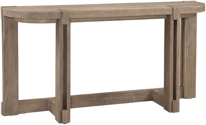 Bassett Mirror McGuire Console Table in Natural Mindi Wood | Amazon (US)