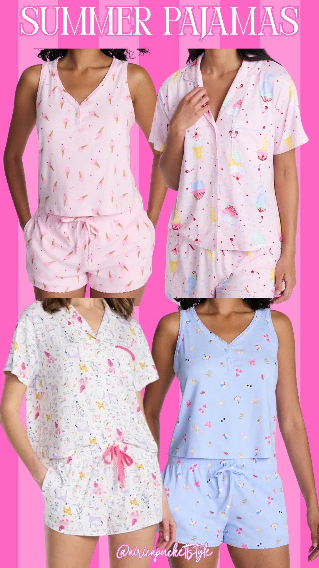 Summer pajamas from Walmart