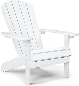 YEFU Plastic Adirondack Chairs Weather Resistant, Patio Chairs 5 Steps Easy Installation, Like Re... | Amazon (US)