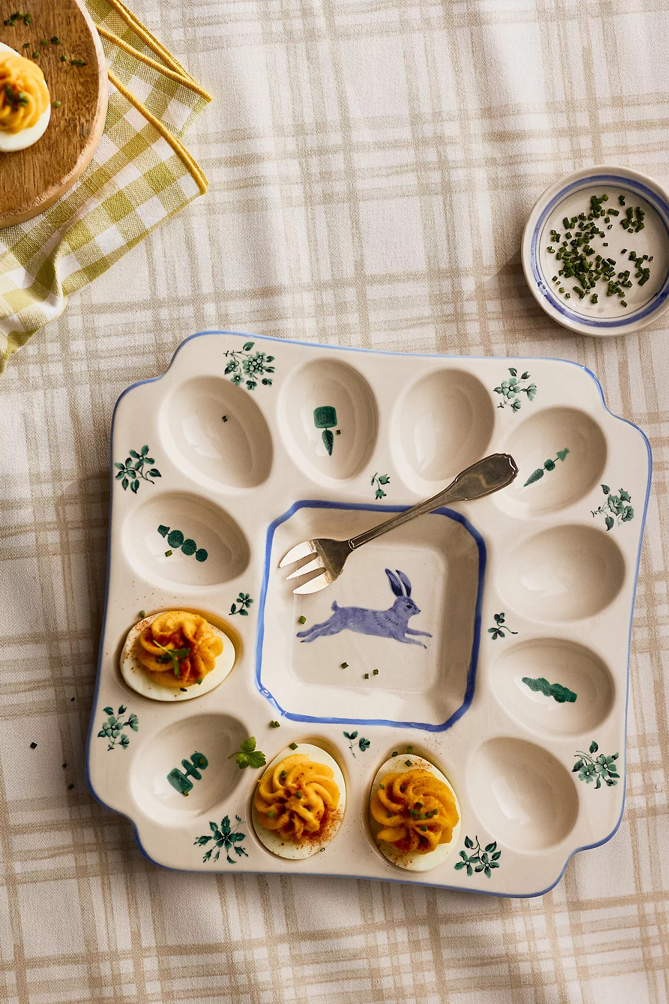 Lexington Stoneware Deviled Egg Platter | Anthropologie (US)
