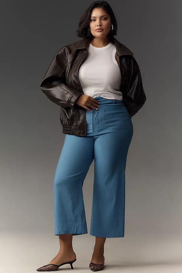 The Colette Cropped Wide-Leg Pants by Maeve: Magic Fabric Edition | Anthropologie (US)