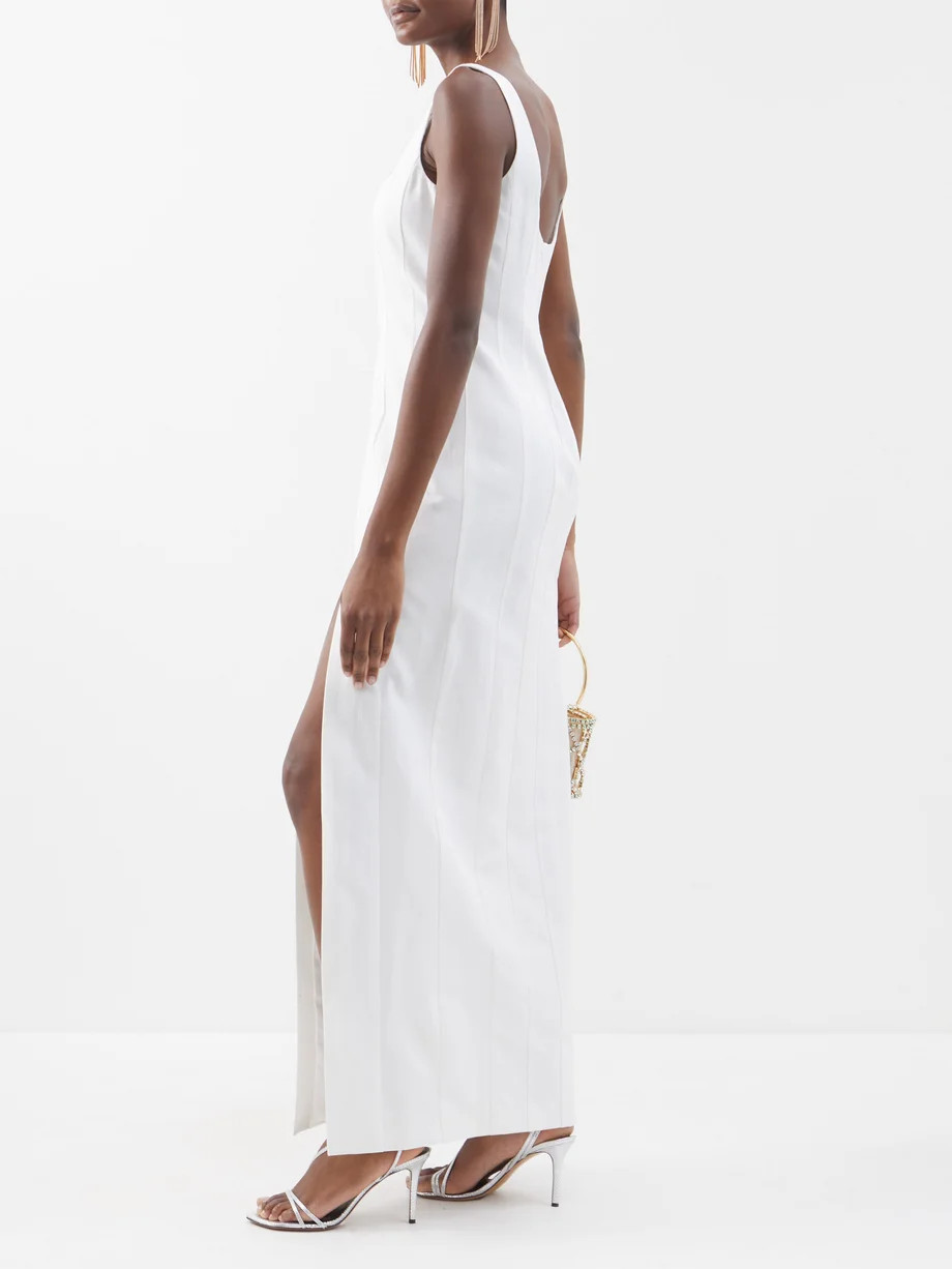 Portrait square-neck grosgrain maxi dress | Staud | Matches (US)