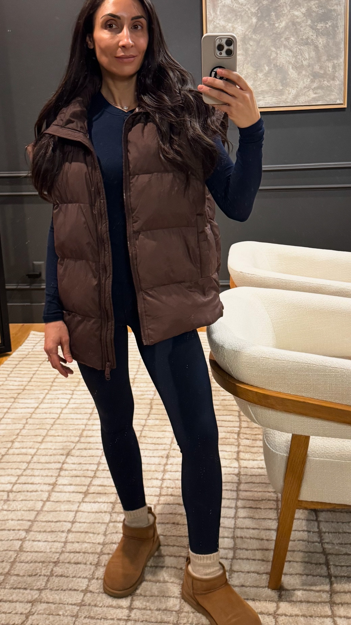 Budget friendly options linked as well! 
My vest is an XS and wearing  a size 4 in the leggings and the top 

Oversized puffer vest-look for less-budget friendly-affordable clothing-Amazon find-Amazon must have-oversized puffer vest-uggs-henley top- fast and free leggings-28 inch leggings-look for less leggings

#LTKActive #LTKSeasonal #LTKStyleTip