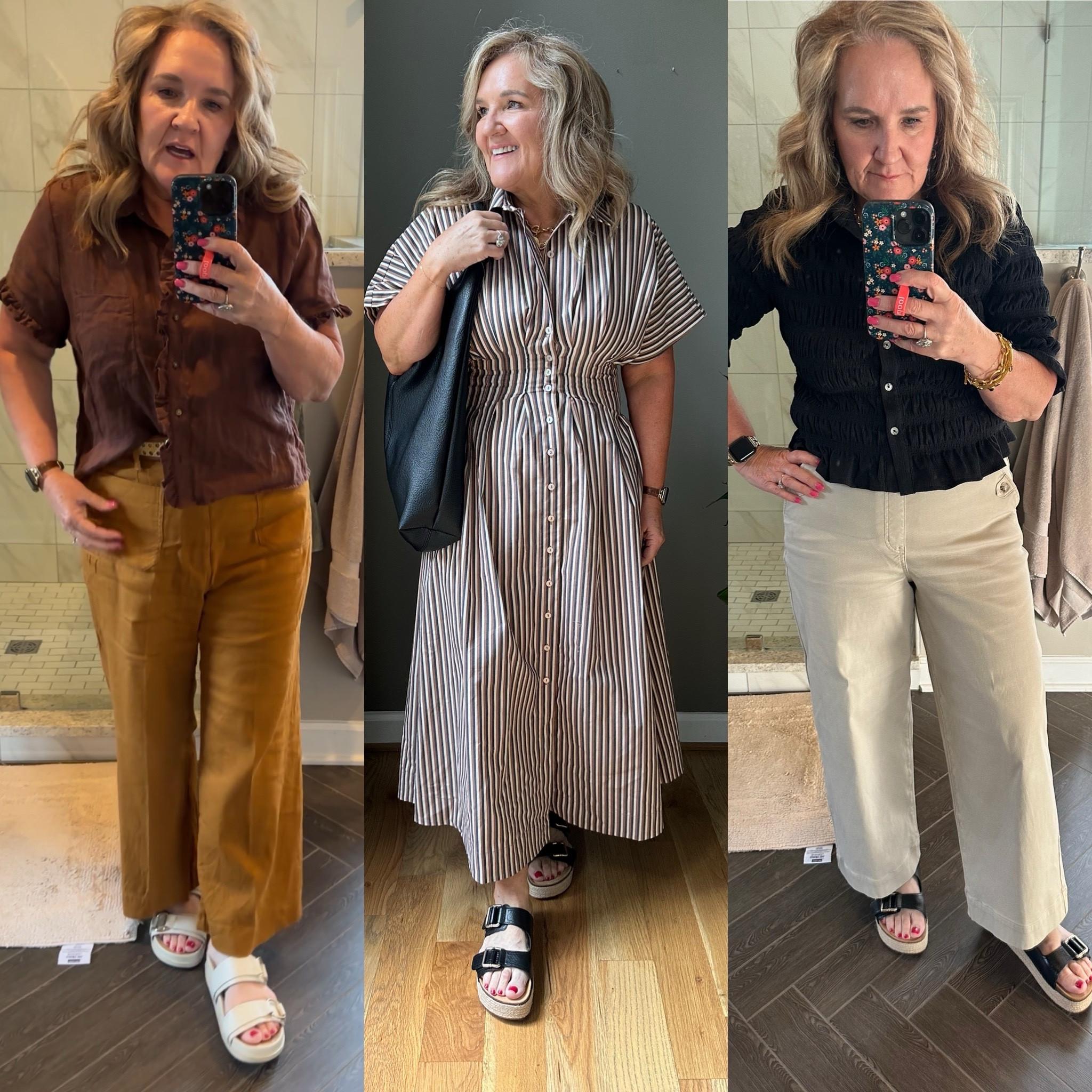 Anthropologie pieces were some of my top sellers this week! 
Colette pants size 31 reg these are linen
The tobie dress. Just preorder it. Get your reg size. 
Spanx wide leg stretch twill pants. Size XL reg. 10% off code NANETTEXSPANX 
Black smocked top has been a big hit! Wear it buttoned or as cardigan. 

Anthropologie top sellers 

#LTKMidsize #LTKSeasonal #LTKOver40