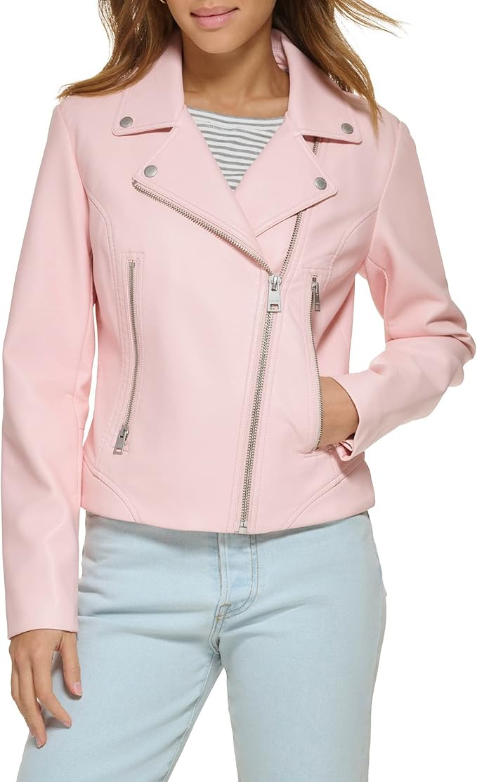 Levi's Women's Vegan Leather 538 Moto Jacket (Regular & Plus Size) | Amazon (US)
