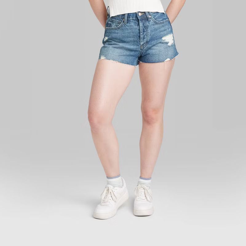 Women's High-Rise EasyRigid Cutoff Jean Shorts - Wild Fable™ | Target