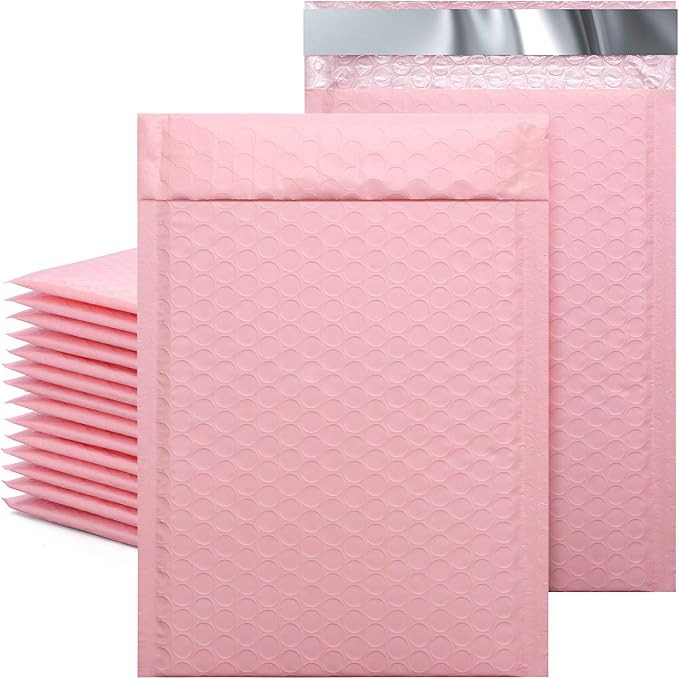 Metronic 50Pcs Poly Bubble Mailers, 6X10 Inch Padded Envelopes Bulk #0, Bubble Lined Wrap Polymai... | Amazon (US)