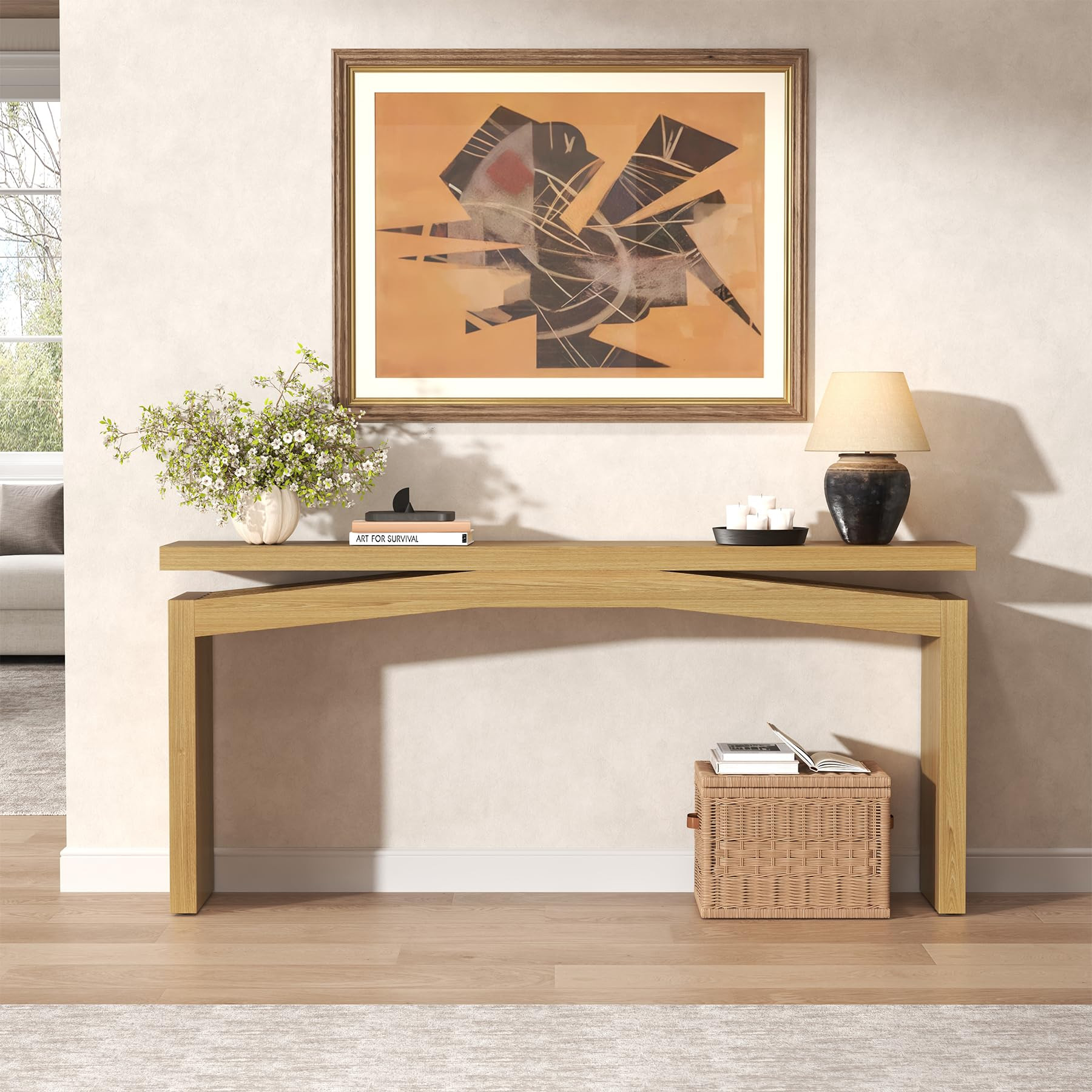 Amazon.com: Epecoya Extra Long Console Tables for Living Room, Slim Entryway Table 63 Inches Long... | Amazon (US)