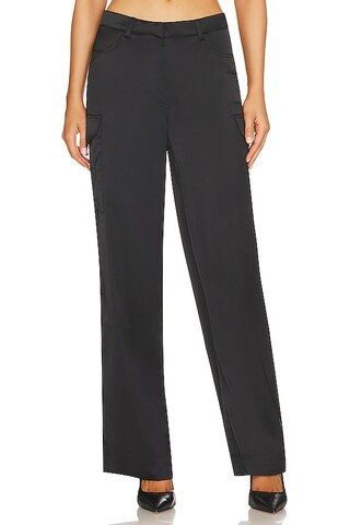 Generation Love Nate Satin Cargo Pants in Black from Revolve.com | Revolve Clothing (Global)