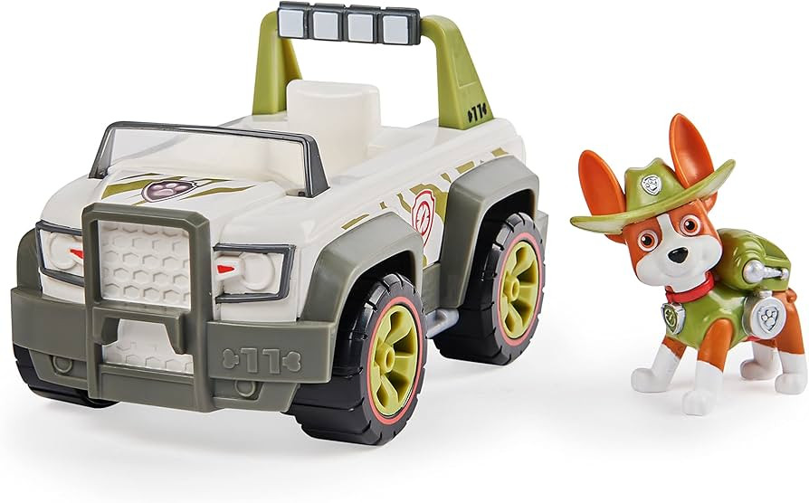 Paw Patrol, Tracker’s Jungle Cruiser Vehicle with Collectible Figure, for Kids Aged 3 and up | Amazon (US)