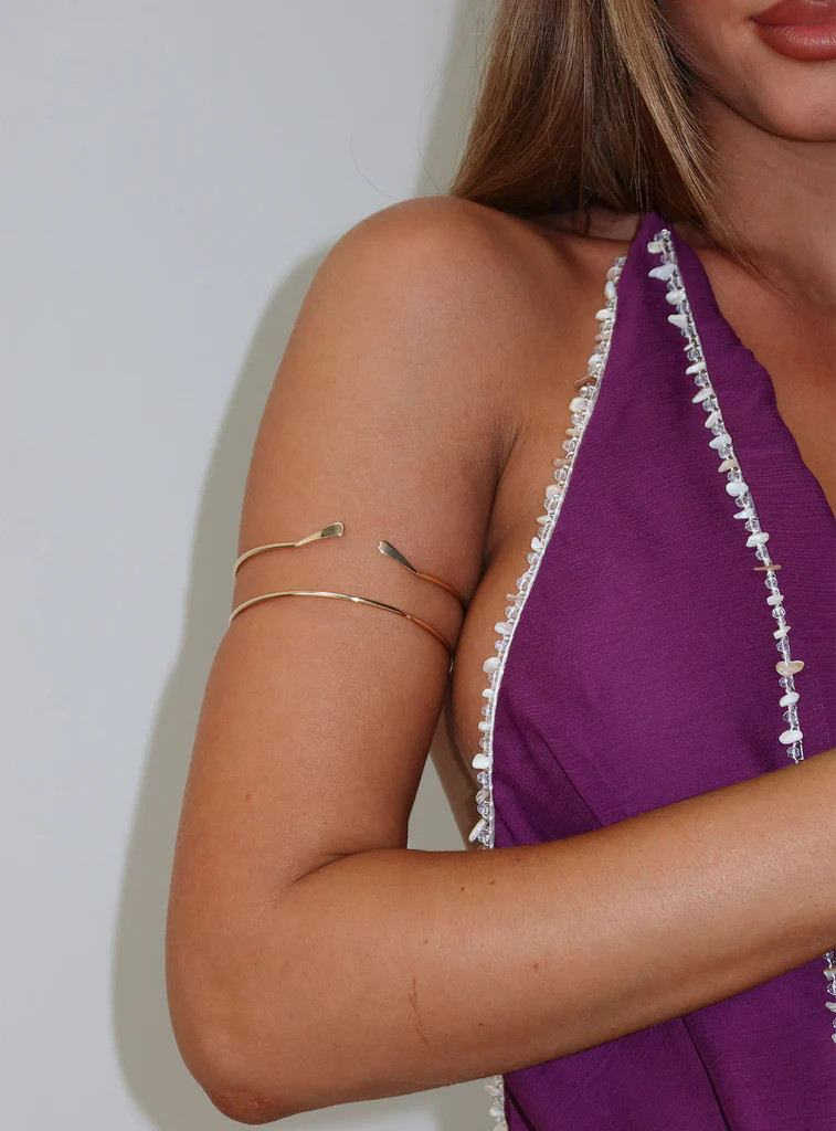 Through The Summer Arm Cuff Gold | Princess Polly US
