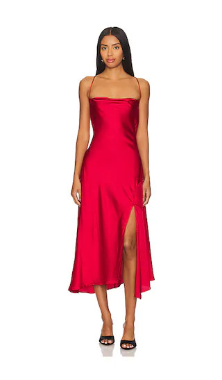 Gaia Dress in Red | Revolve Clothing (Global)