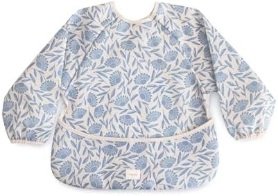 mushie Long Sleeve Baby Bib | Water Resistant Adjustable Fit for Ages 6-24 Months | Amazon (US)