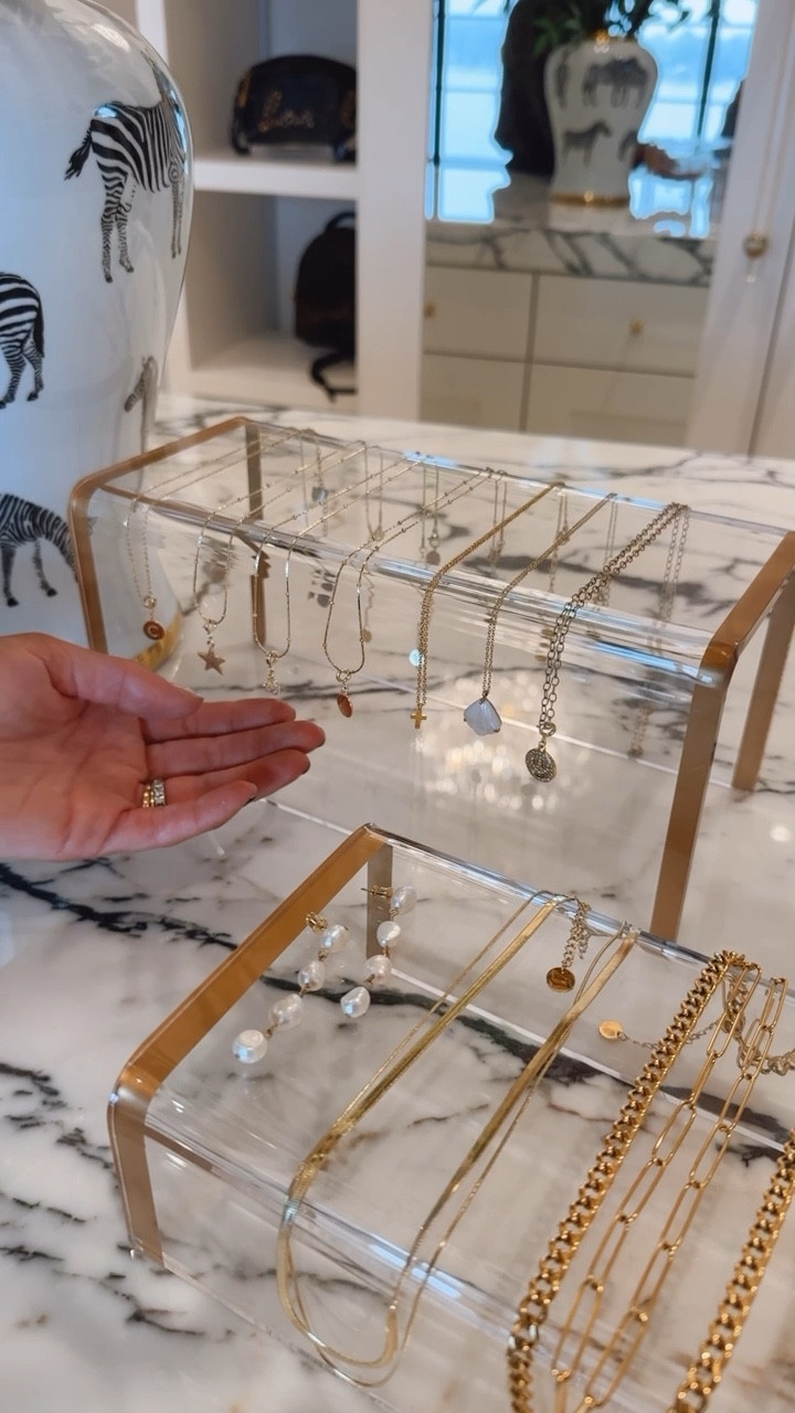 Creating a unique necklace stack with @victoriaemerson #ad I love how this turned out! So fun to mix and match different charms that tell a special story about you! #ad #victoriaemerson 