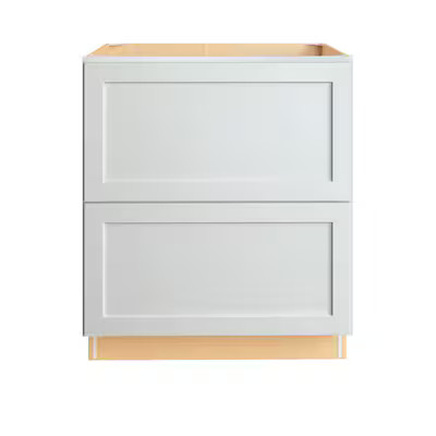 Diamond NOW Arcadia 30-in W x 35-in H x 23.75-in D White Laminate Drawer Base Fully Assembled Sto... | Lowe's