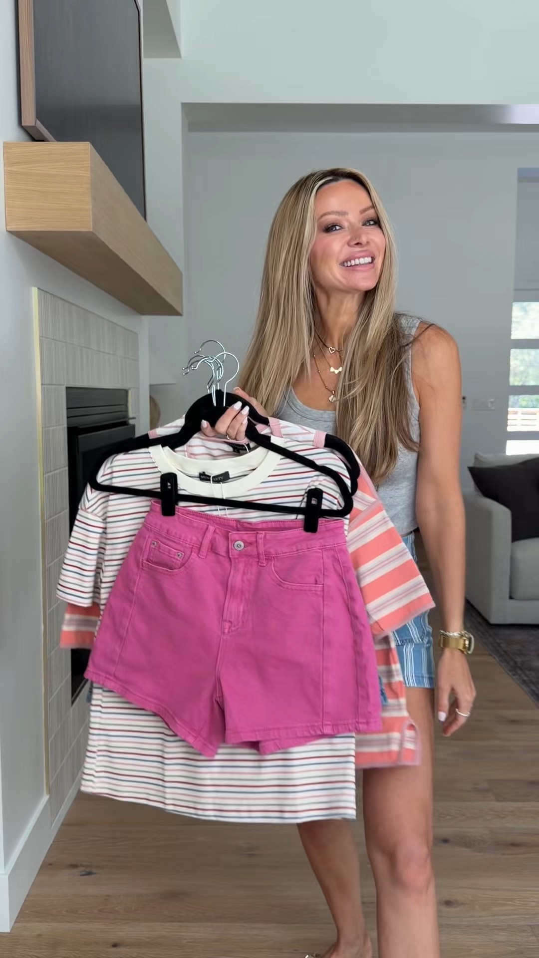 These are the Amazon basics I wear on repeat and never regret buying ✨❤️
Comment AMAZON and I’ll send you all the details 

You don’t need a closet full of clothes to get dressed every morning. You just need a few easy pieces that mix, match, and somehow make you look put together in five minutes.

✨ A fitted tank + striped shorts for everyday errands
💕 A striped tee + pink shorts that instantly makes an outfit feel fun
🤍 A striped tank + chambray shorts that looks effortless every single time
🩷 An oversized striped tee + denim shorts for the ultimate throw-on-and-go look

These are the kinds of Amazon fashion finds I actually wear on repeat because they’re comfortable, affordable, and so easy to style with sandals, sneakers, or a cute crossbody.

If you’re building a summer capsule wardrobe or looking for cute casual outfits for women, save this one for later!

Comment BASICS and I’ll send you all the links!

#amazonfashion #amazonfinds #amazonoutfits #amazonstyle #summeroutfits