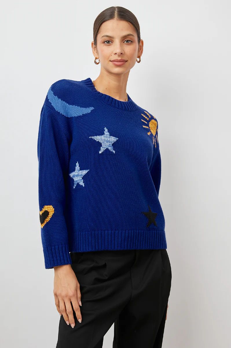 ZOEY SWEATER - COBALT GOLD GALAXY | Rails