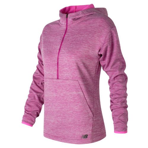 New Balance 63126 Women's Tech Fleece Hoodie - Pink (WT63126JJH) | New Balance Athletic Shoe