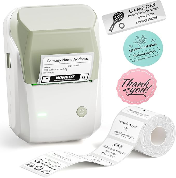 NIIMBOT B1 Label Maker Machine with Tape, Thermal Label Printer Easy to Use for Office, Home, Bus... | Amazon (US)