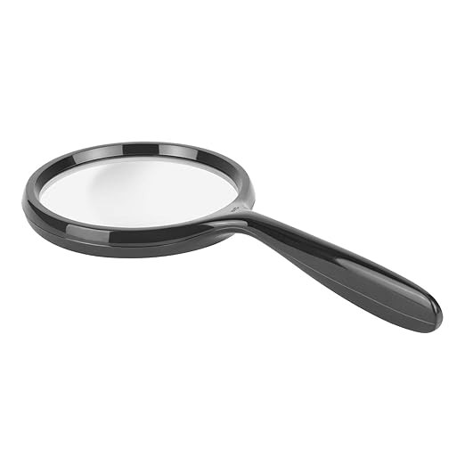 Amazon Basics Handheld Reading Magnifying Glass 2.5X for Seniors & Kids | Amazon (US)