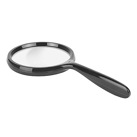 Amazon Basics Handheld Reading Magnifying Glass 2.5X for Seniors & Kids | Amazon (US)