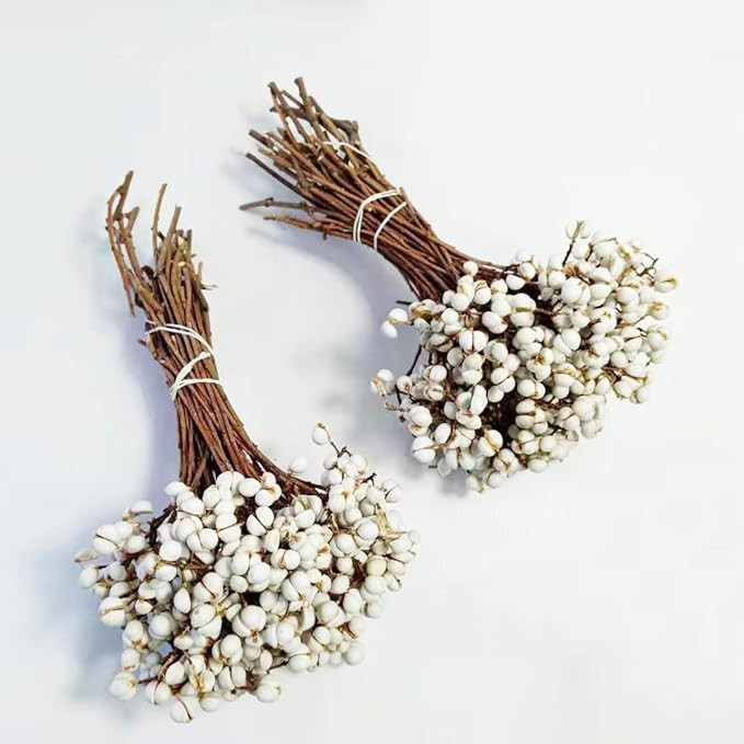 Tallow Berries Dried, Natural Stem Wedding Floral Décor White Tallow Berries Dried Flower Dried ... | Amazon (US)