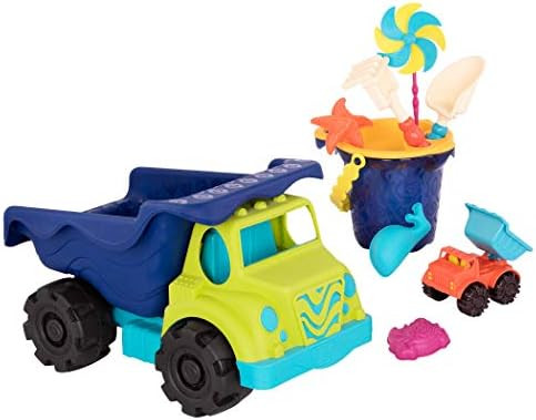 B. Toys – Large Dump Truck & Sand Bucket Set (10-Pc) – Colossal 20" Truck, Toy Cars, Vehicles... | Amazon (US)