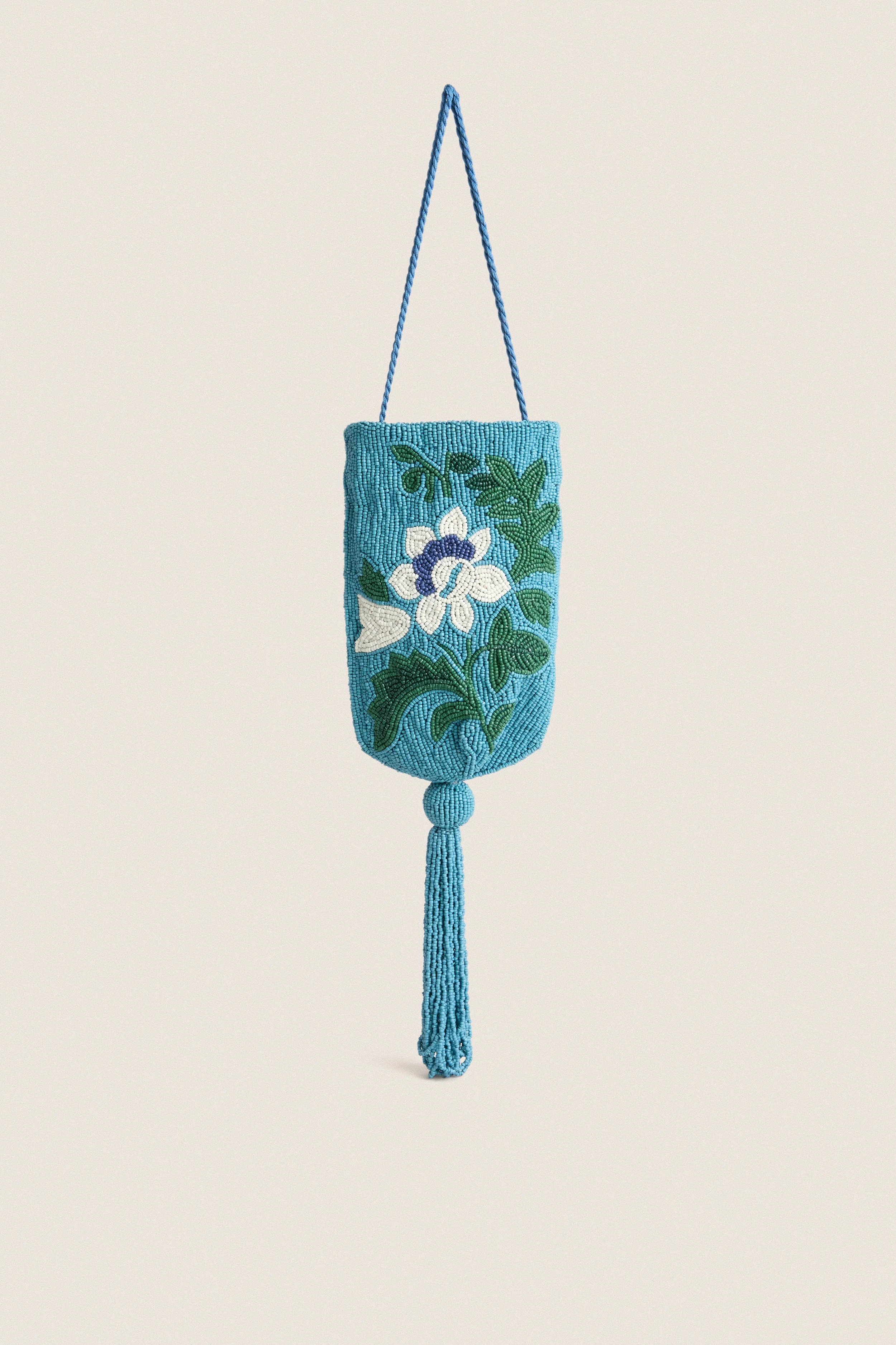 Cerulean Floral Beaded Bag | Tuckernuck (US)