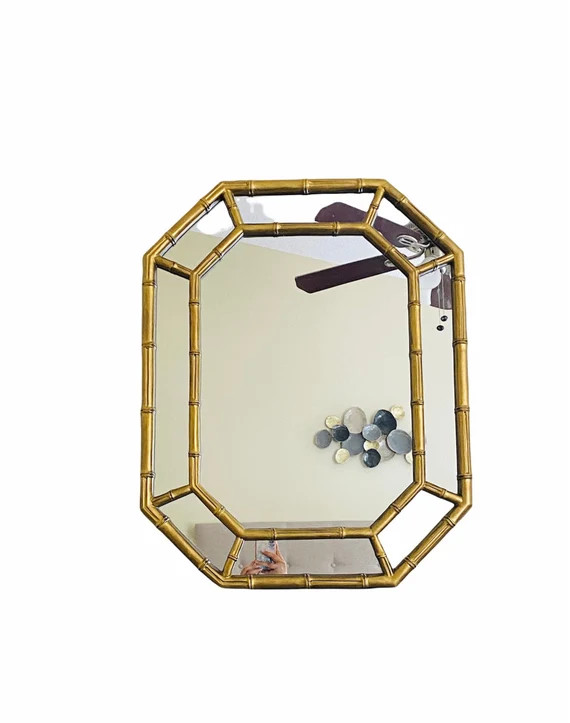 Chinoiserie Bamboo Mirror Faux Bamboo Hollywood Regency Mirror | Etsy | Etsy (US)