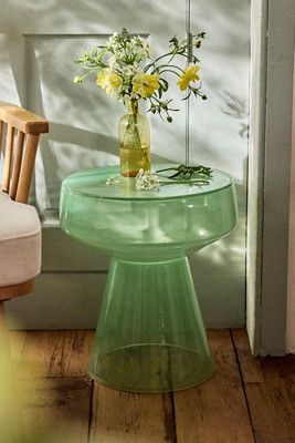 Colorful Glass Side Table, Wide | Anthropologie (US)