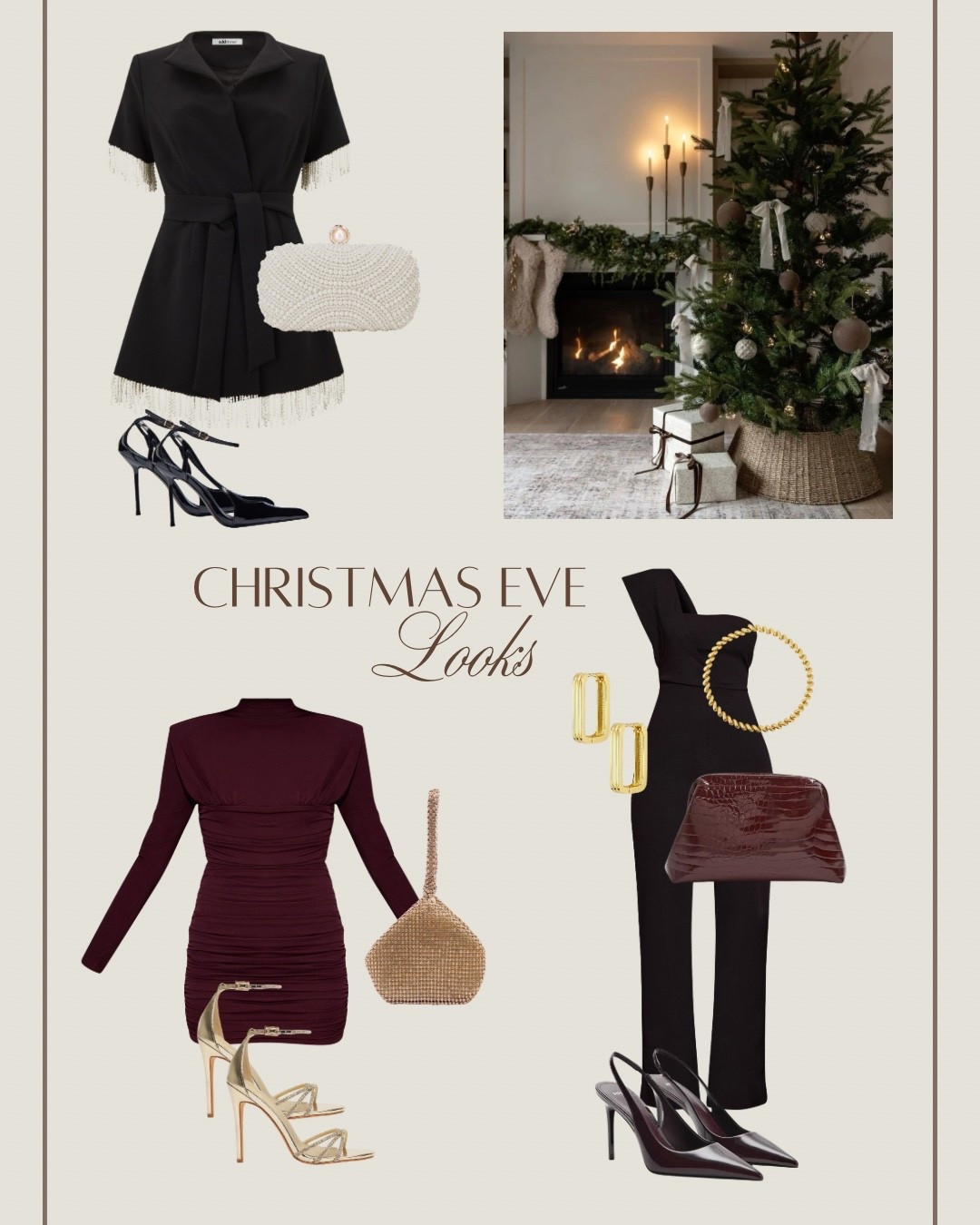 “Holiday outfits that do not disappoint ✨ From sleek black to deep burgundy — Christmas Eve ready!”

#LTKpartywear #LTKstyletip #LTKfestive