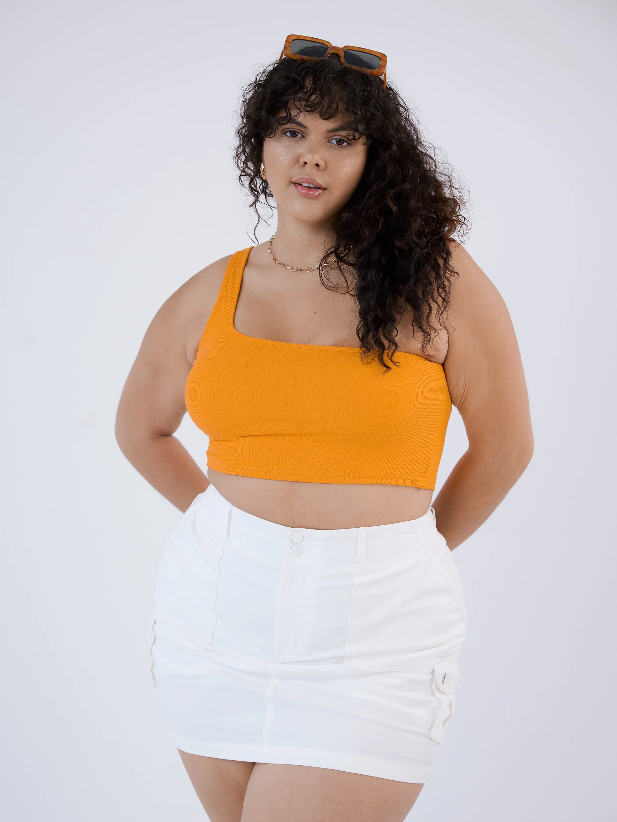 Ribbed One Shoulder Brami | Klassy