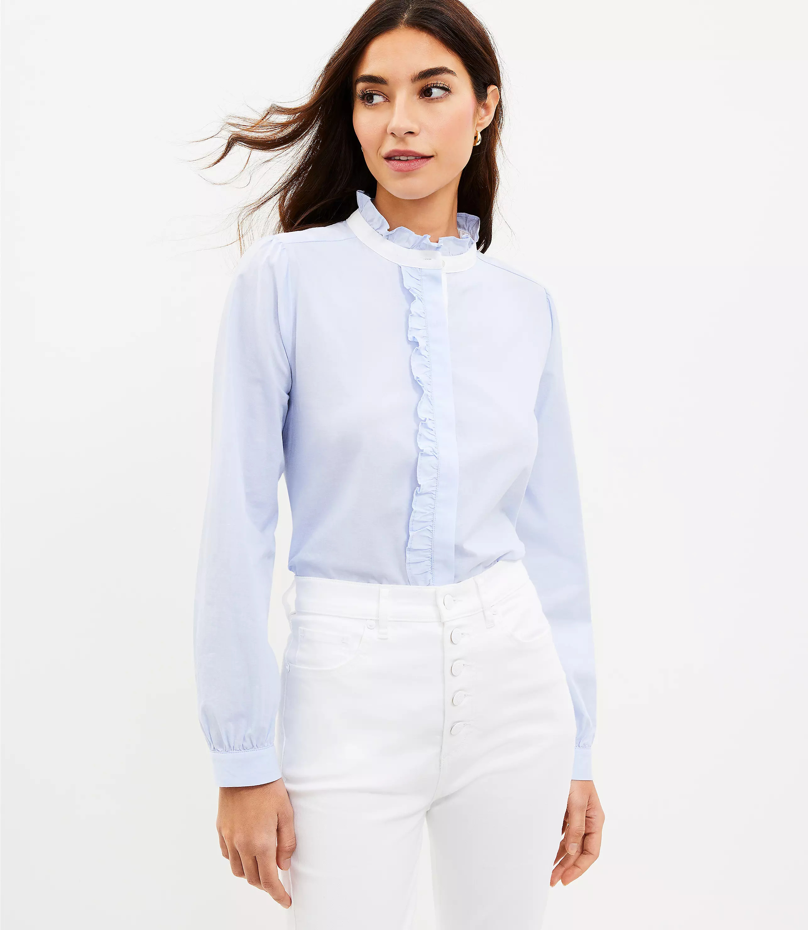 Ruffle Shirt | LOFT