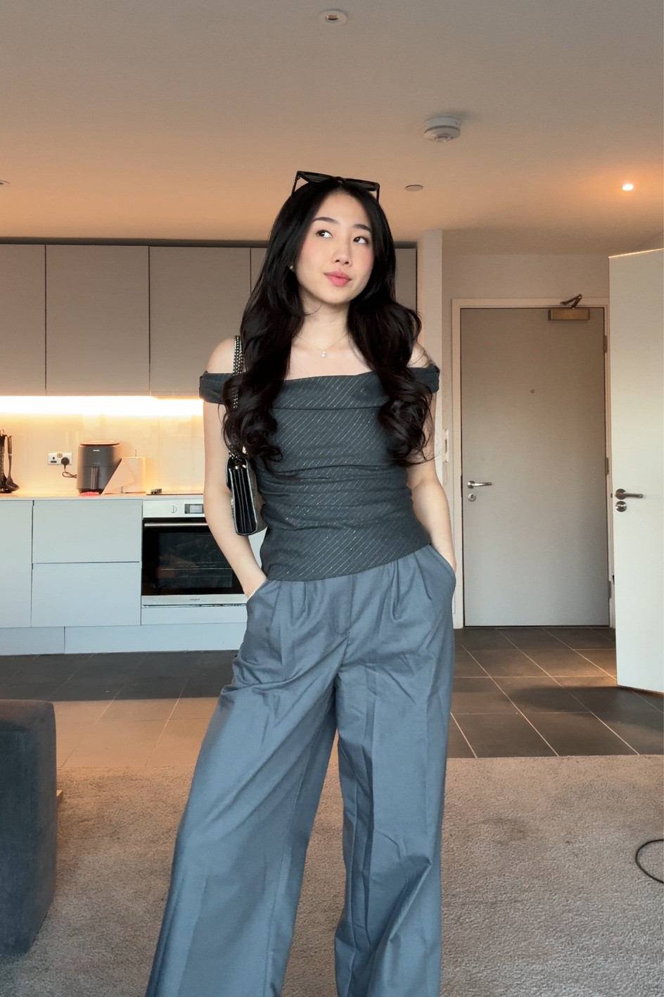 daily outfit inspo 🩶🫧 

i love this off shoulder top from Zara! 

linking similar items below 🫶🏻 

#LTKworkwear #LTKstyletip #LTKeurope