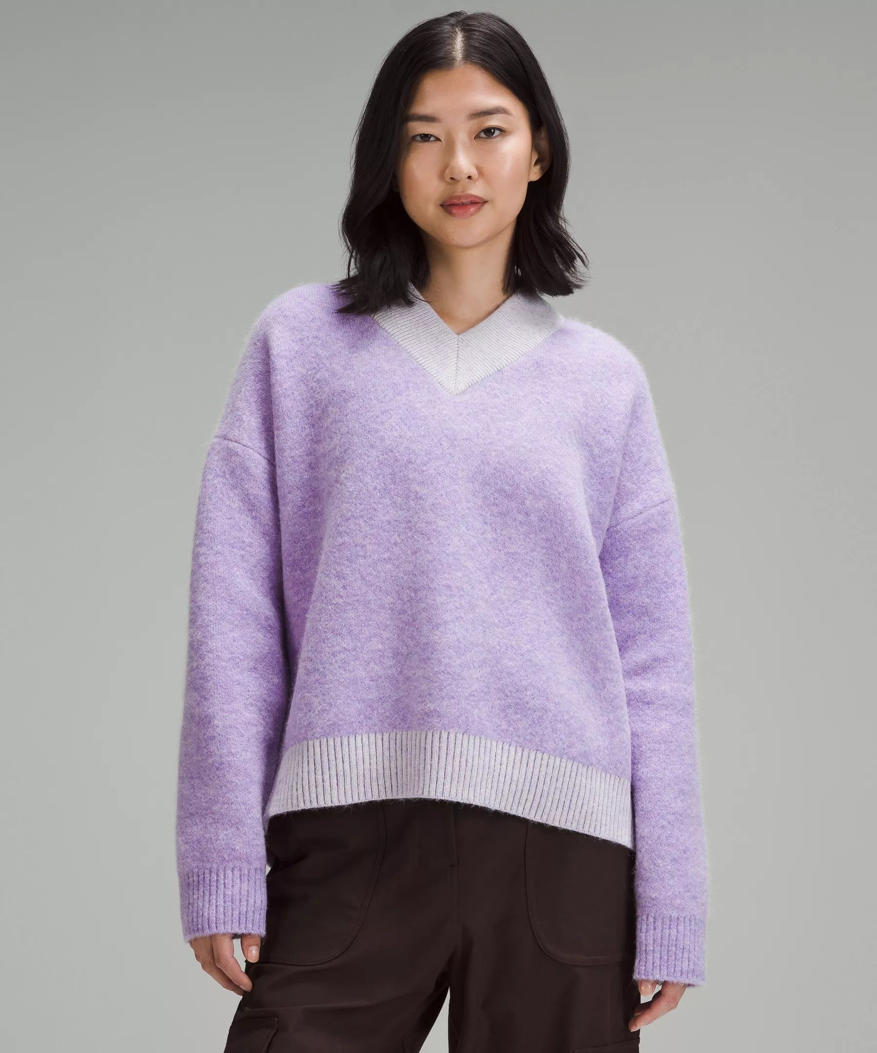 Alpaca Wool-Blend V-Neck Sweater | Women's Hoodies & Sweatshirts | lululemon | Lululemon (US)