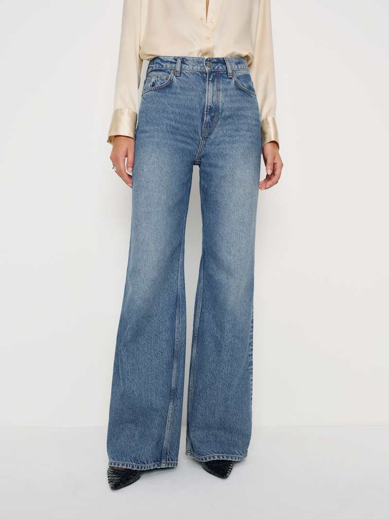 Cary High Rise Slouchy Wide Leg Jeans | Reformation (Global)